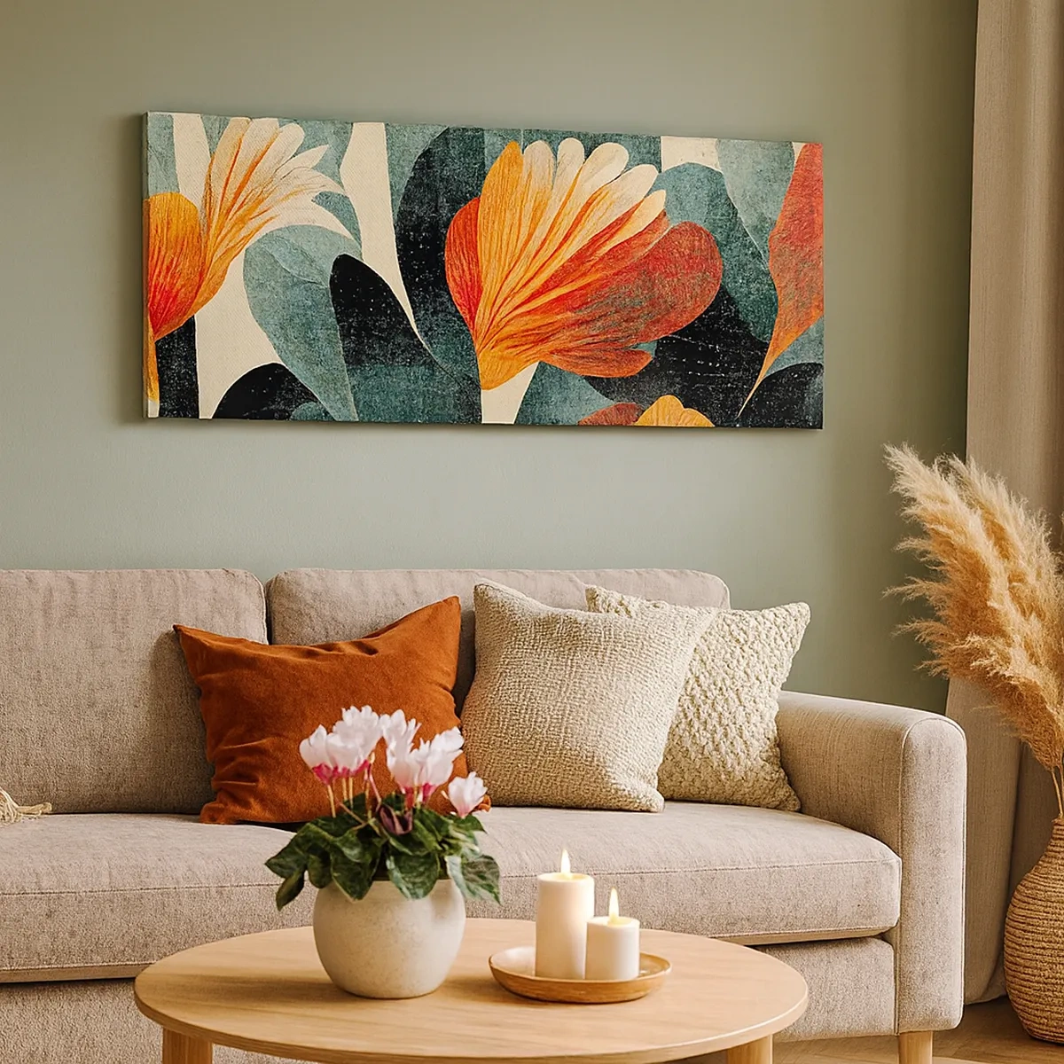 Obraz na plátně - Tropické horko a chlad zeleně - 30x30 cm