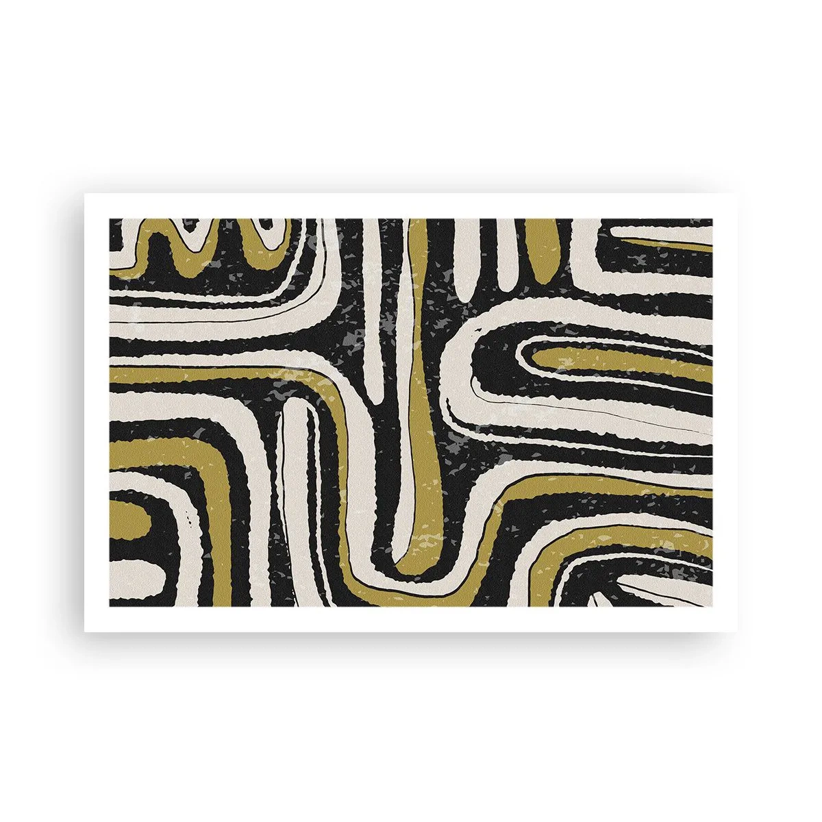 Plakát - Kompozice: trakty a uličky - 91x61 cm