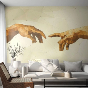Fototapeta na míru Premium Sand - Božská geometrie - Moderní umění, Ruce, Kus