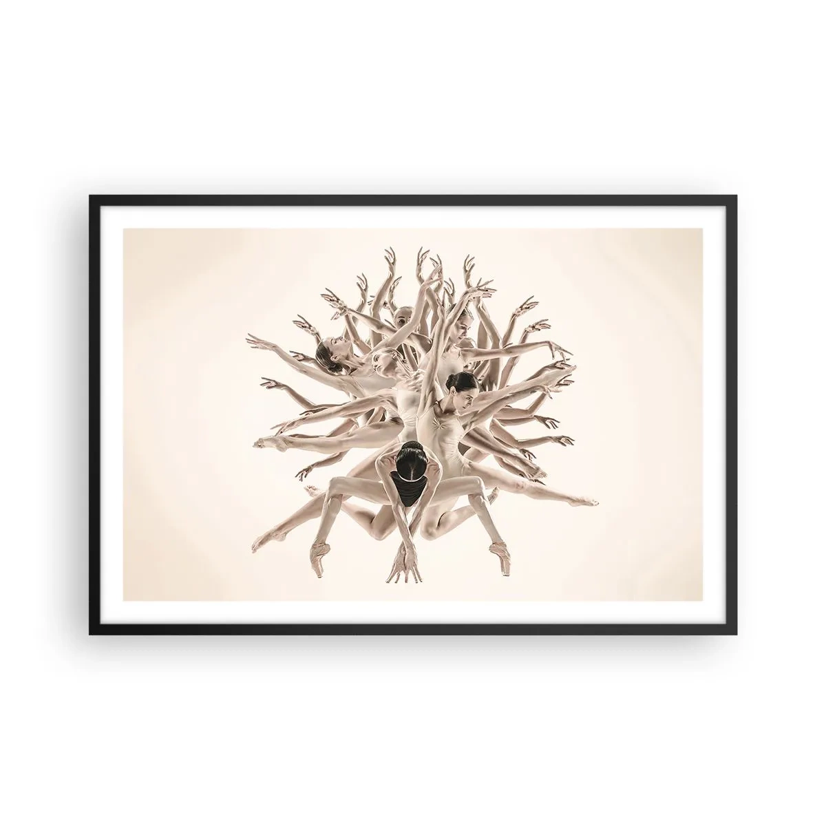 Plakát v černém rámu - Rozkvět v tanci - 91x61 cm