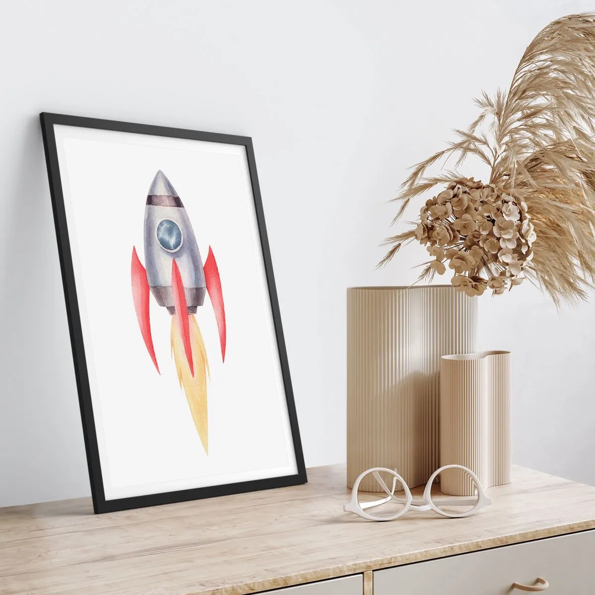 Plakát v černém rámu - Výš, rychleji, dál - 61x91 cm