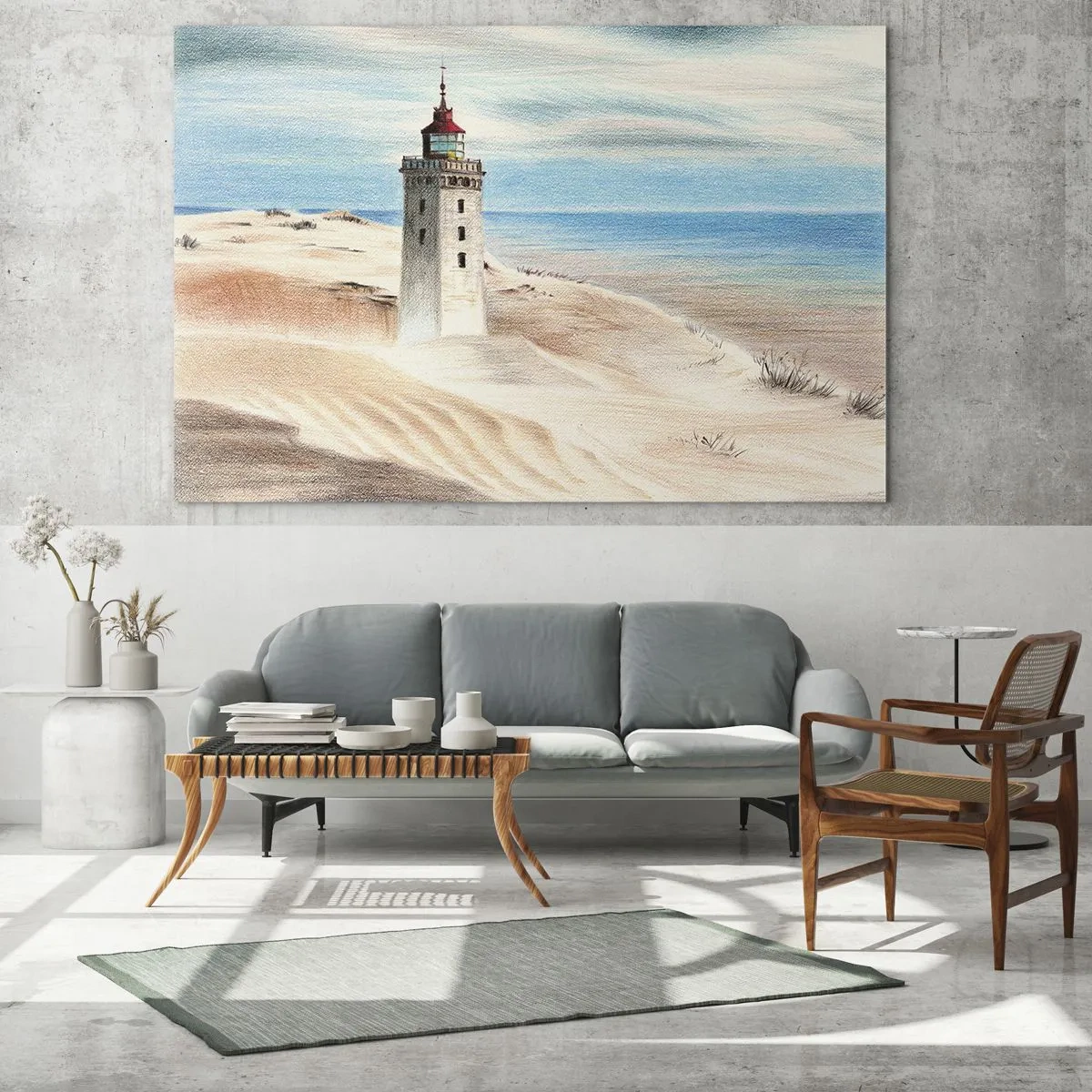 Obraz na skle - Vždy hledí na moře - 100x70 cm