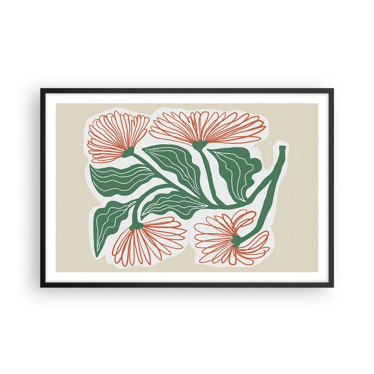 Plakát v černém rámu - Lidové i moderní - 91x61 cm