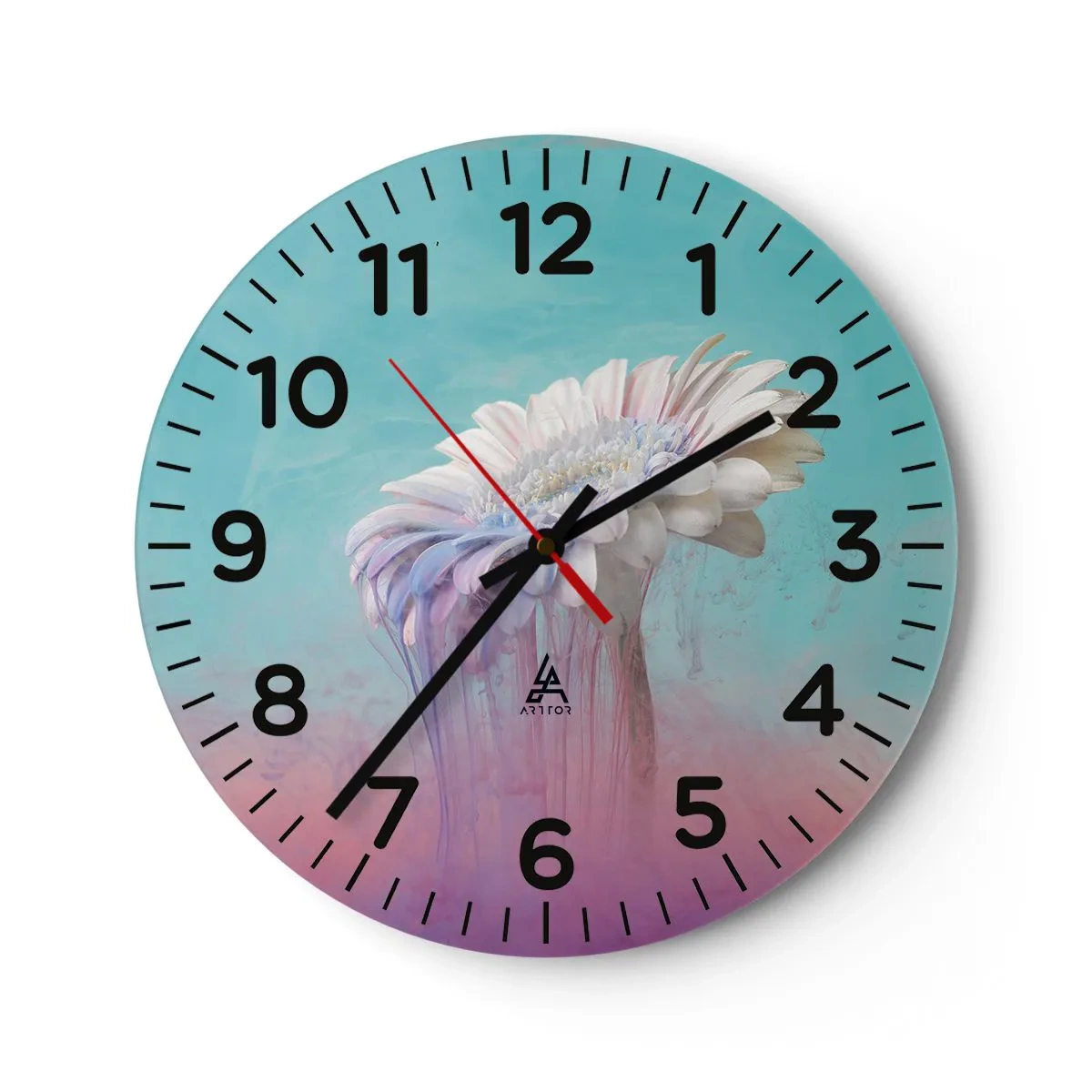 Nástěnné hodiny - Záhrobí květin - 40x40 cm