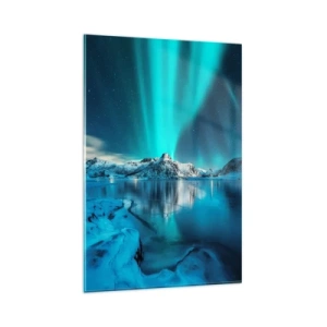 Obraz na skle - Noc plná světla - 80x120 cm