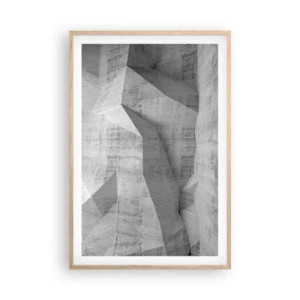 Plakát v rámu světlý dub - Skutečná výzva - 61x91 cm