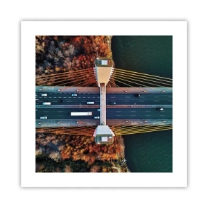 Plakát - Za vodami, za lesy - 40x40 cm