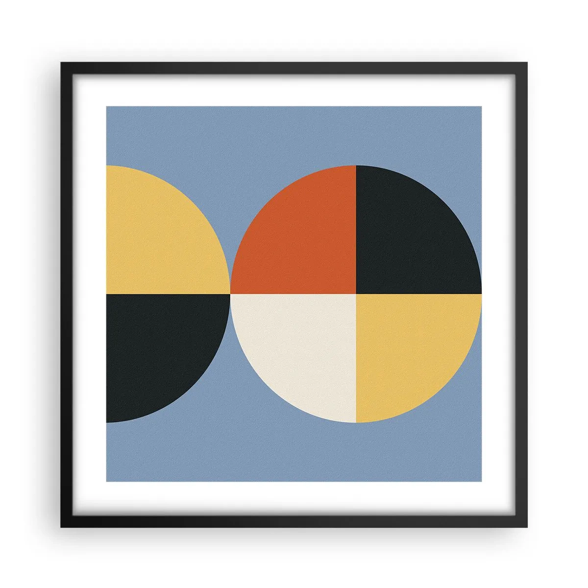 Plakát v černém rámu - Koukej a počítej - 50x50 cm