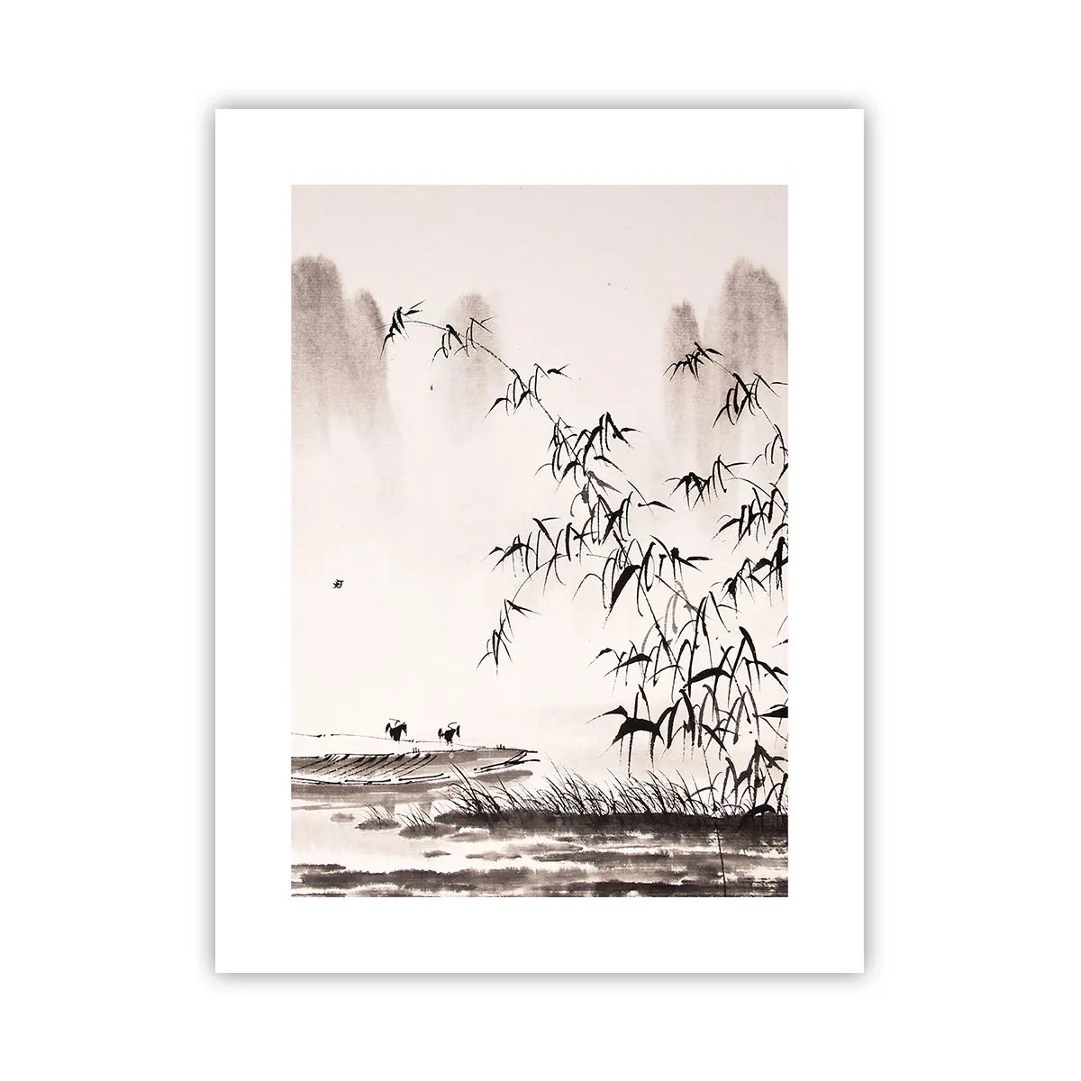 Plakát - Klid rýžových polí - 30x40 cm