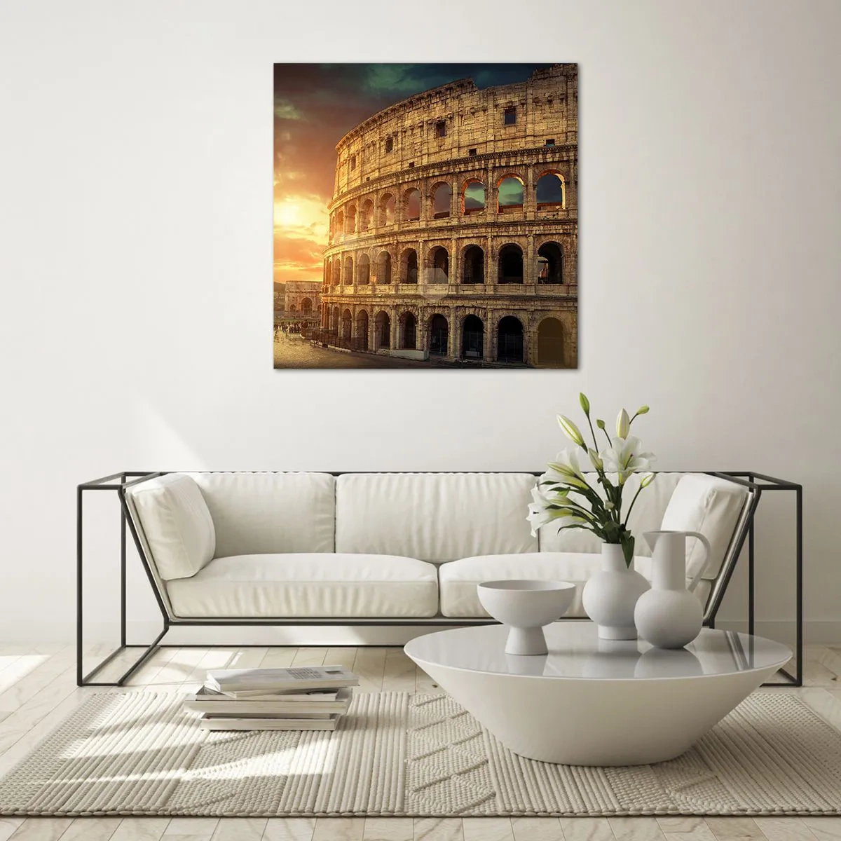 Obraz na skle - Kolosální dojem - 70x70 cm