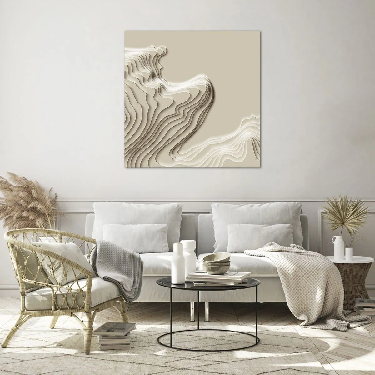 Obraz na skle - Topografie umění - 70x70 cm