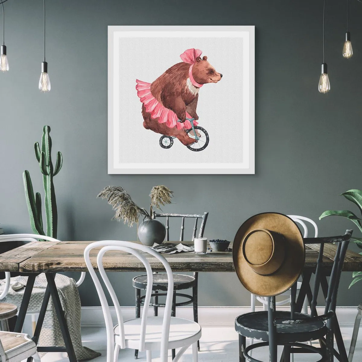 Plakát v bílém rámu - To je ale cirkus! - 40x40 cm