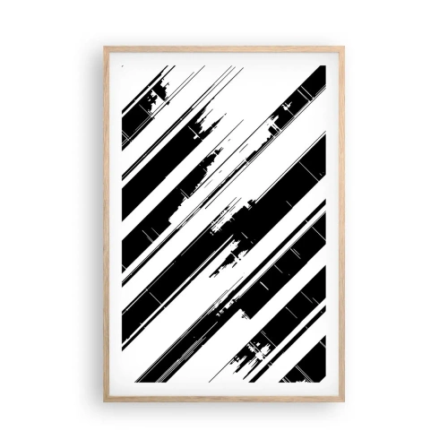 Plakát v rámu světlý dub - Intenzivní a dynamická kompozice - 61x91 cm