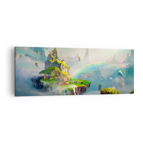 Obraz na plátně - Uprostřed nebe - šťastné ostrovy - 140x50 cm