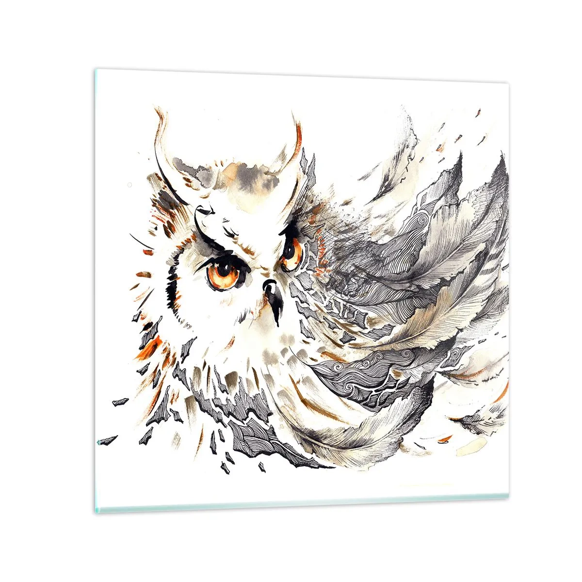 Obraz na skle - Přišla ze světa kouzel - 70x70 cm