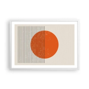 Plakát v bílém rámu - Vždy slunce - 70x50 cm