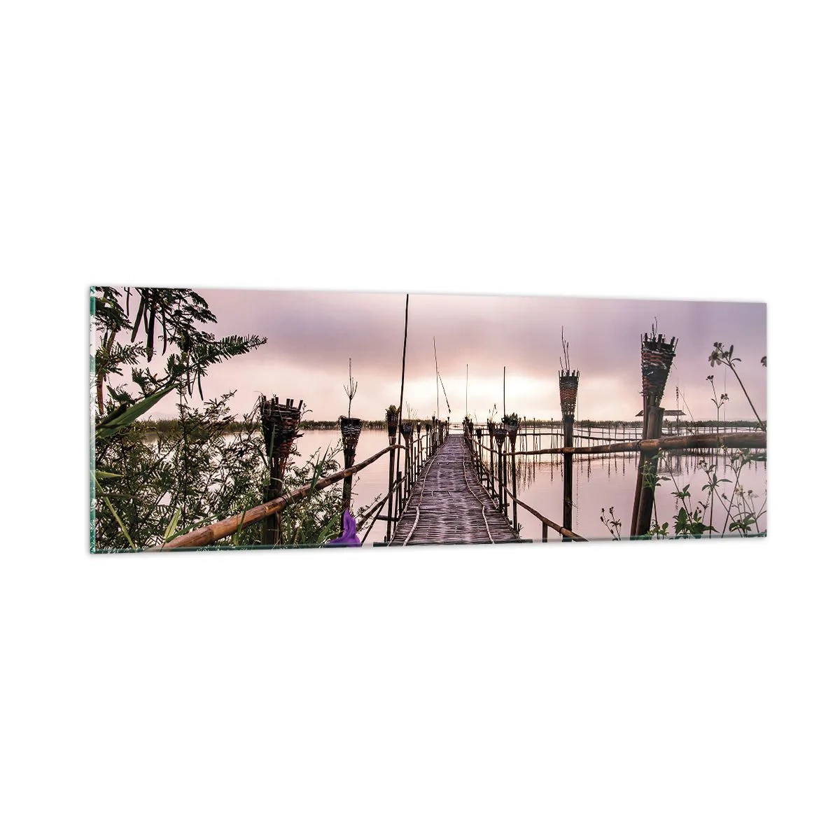 Obraz na skle - Klid a pohoda Asie - 90x30 cm