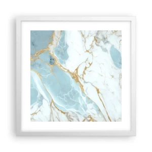 Plakát v bílém rámu - Bohatství kamene - 40x40 cm