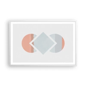 Plakát v bílém rámu - Situace je jasná - 91x61 cm