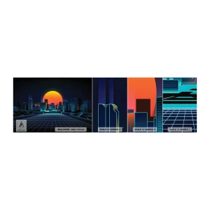 Vzor Fototapety Samolepicí Deluxe Sticker - Pořád chcete do reálu? - Abstrakce, Město, slunce - 100x30 cm