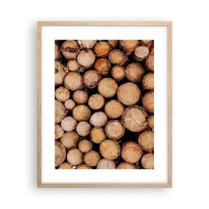 Plakát v rámu světlý dub - Nový začátek - 40x50 cm