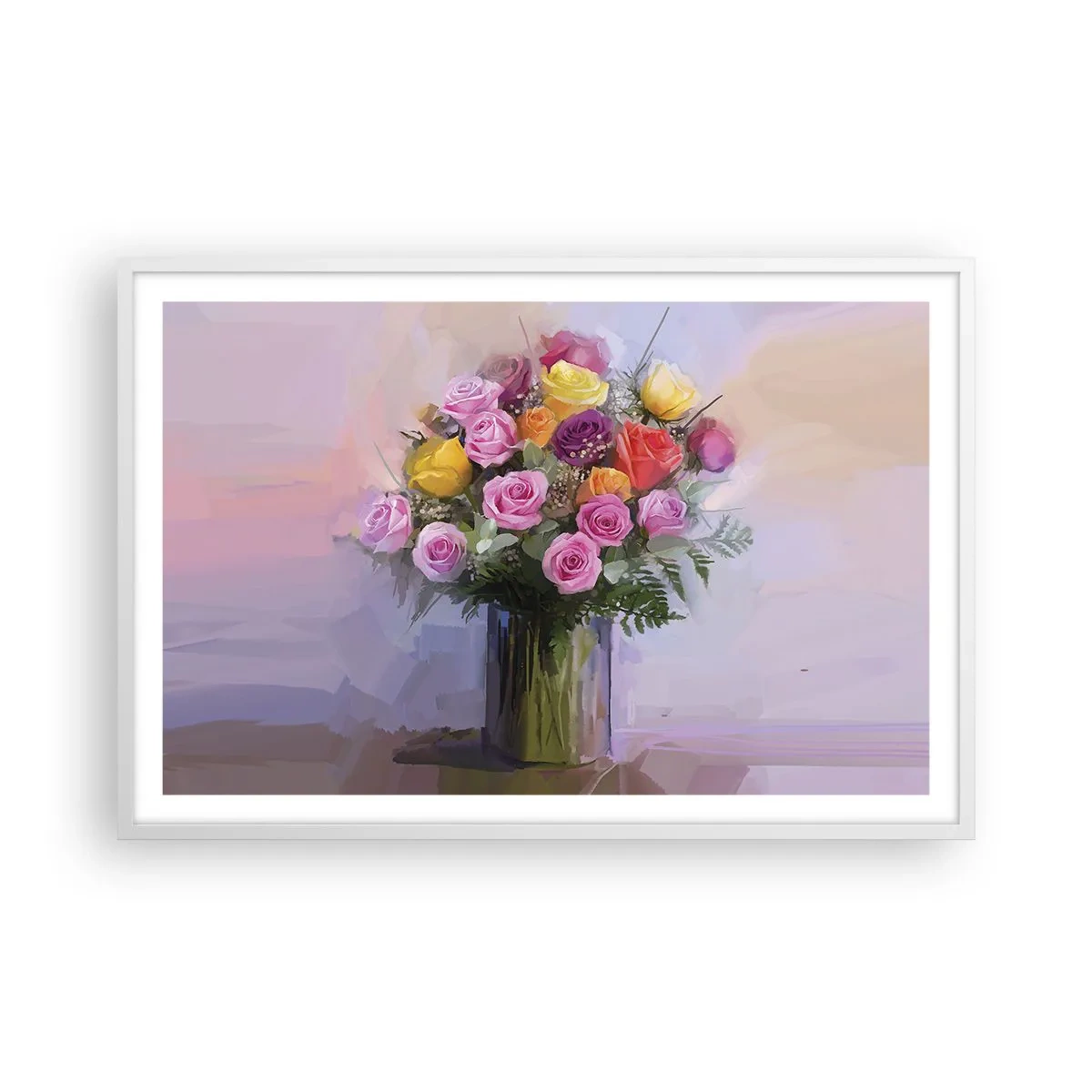 Plakát v bílém rámu - Zachycená krása - 91x61 cm