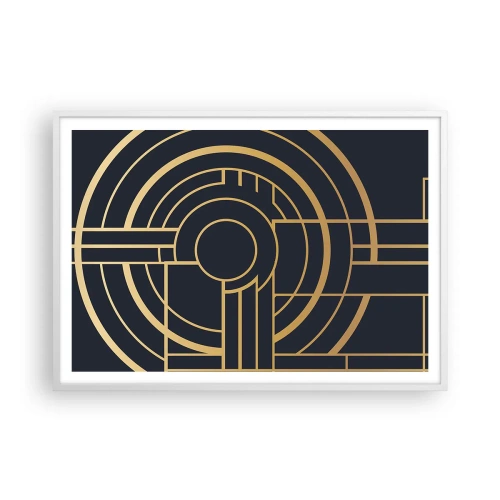 Plakát v bílém rámu - Obraty události - 100x70 cm