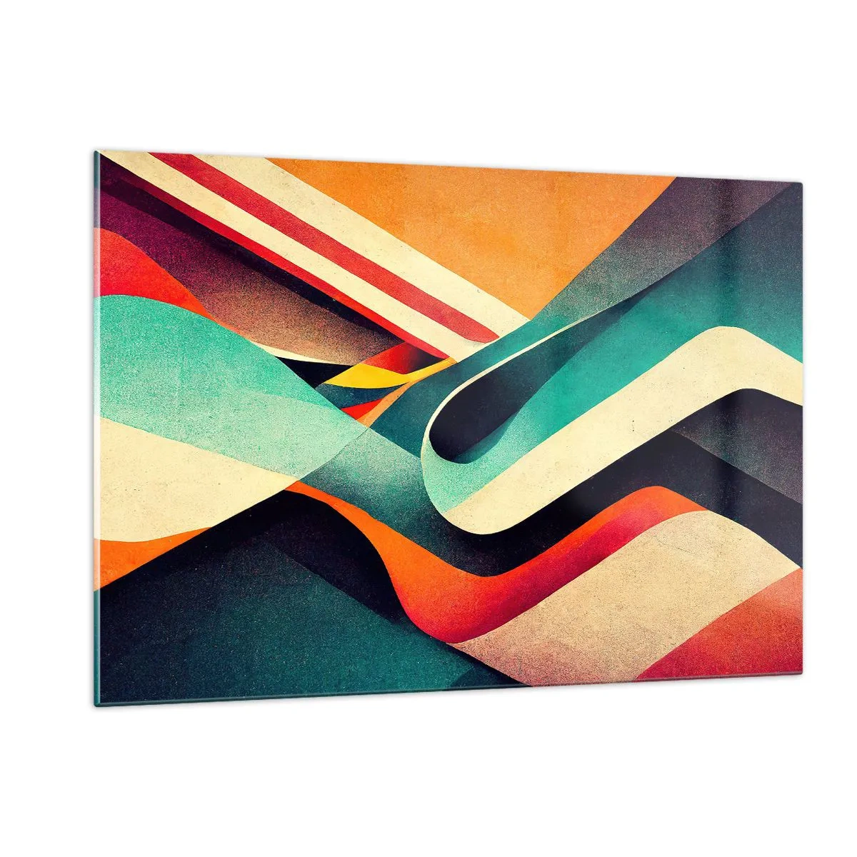 Obraz na skle - Intenzivní kompozice - 120x80 cm