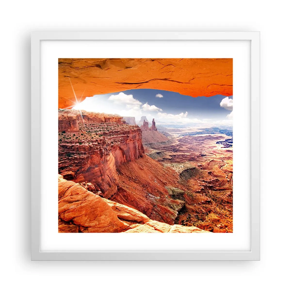 Plakát v bílém rámu - Vytesané samotnou přírodou - 40x40 cm