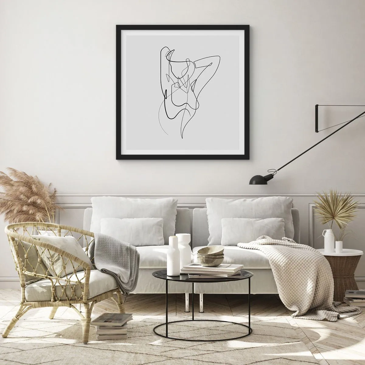 Plakát v černém rámu - Ty jsi záhada… - 40x40 cm