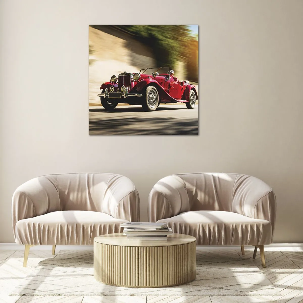 Obraz na skle - Krásnější než Níké Samothrácká - 50x50 cm