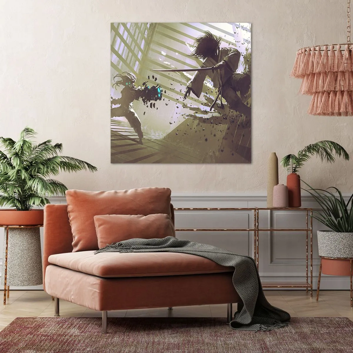 Obraz na plátně - I ty můžeš být samurajem - 40x40 cm