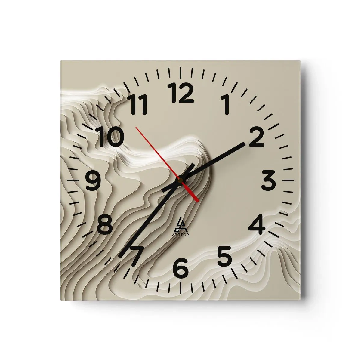 Nástěnné hodiny - Topografie umění - 40x40 cm