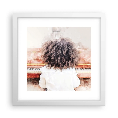 Plakát v bílém rámu - V novém světě - 30x30 cm