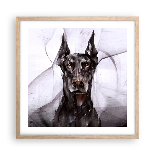 Plakát v rámu světlý dub - Z urozeného rodu - 50x50 cm