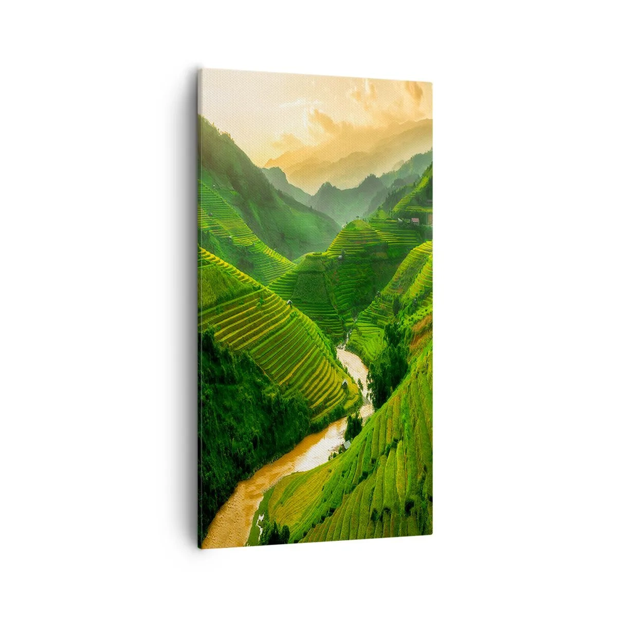 Obraz na plátně - Vietnamské údolí - 55x100 cm