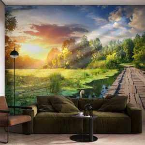 Fototapeta Premium Sand - Léto, léto všude - Krajina, jezero, Les - 100x70 cm