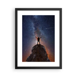 Plakát v černém rámu - Síla je se mnou! - 30x40 cm