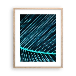 Plakát v rámu světlý dub - Textura zeleně - 40x50 cm