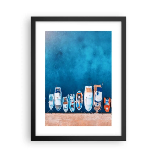 Plakát v černém rámu - V řadě za sebou - 30x40 cm