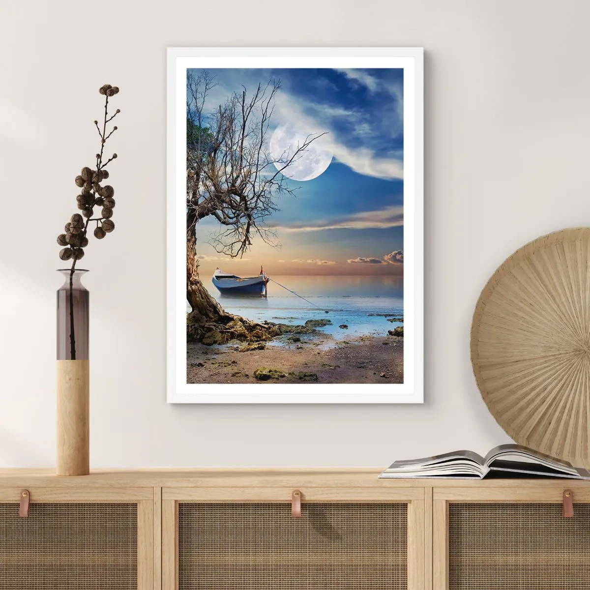 Plakát v bílém rámu - Je to konec nebo začátek? - 61x91 cm
