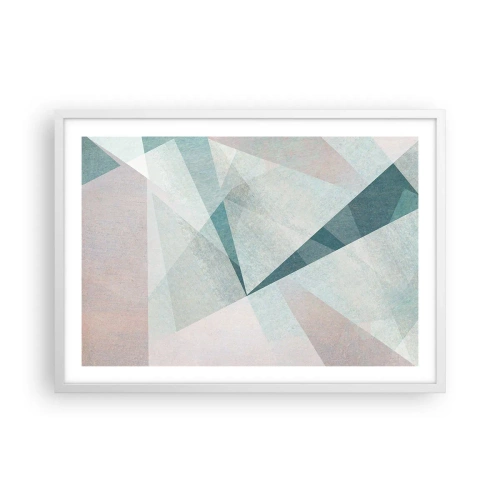 Plakát v bílém rámu - V klidu, ale dynamicky - 70x50 cm