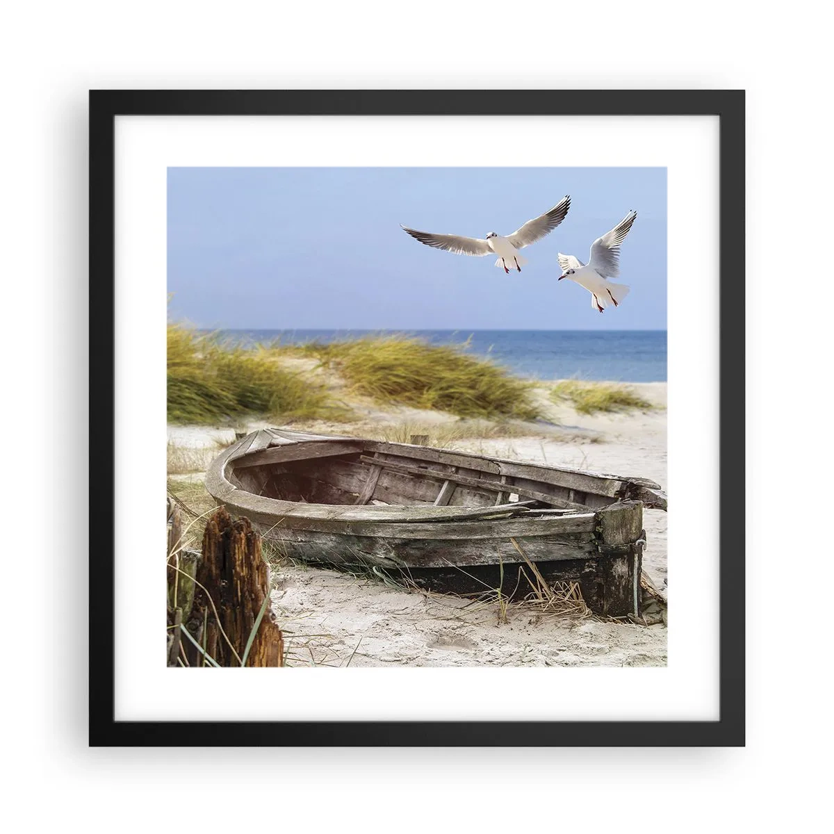 Plakát v černém rámu - Větrem ozářené - 40x40 cm