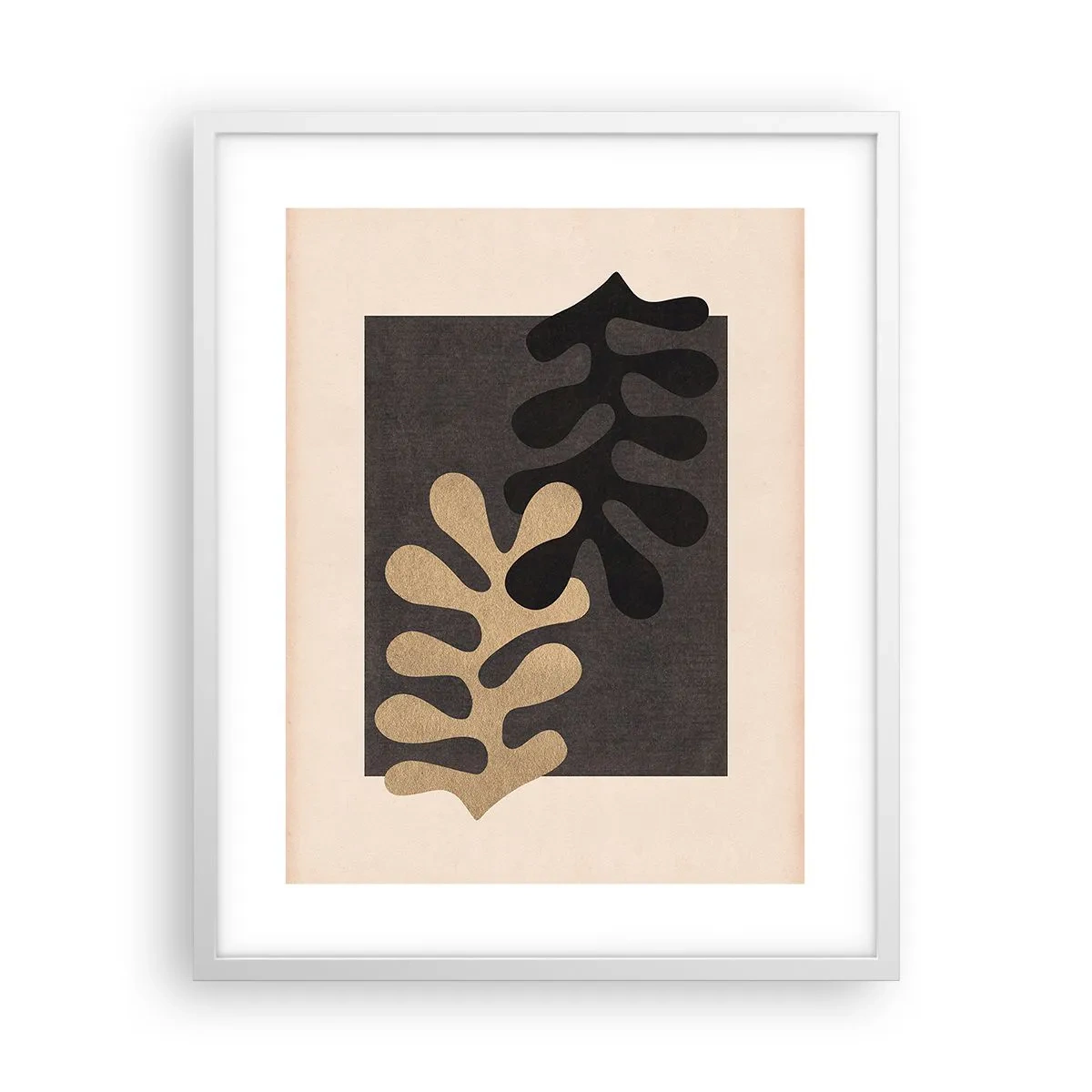 Plakát v bílém rámu - Nepřítomnost a doplnění - 40x50 cm