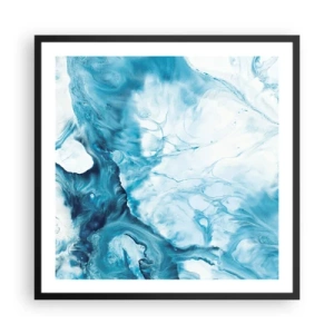 Plakát v černém rámu - Modrý koncert - 60x60 cm