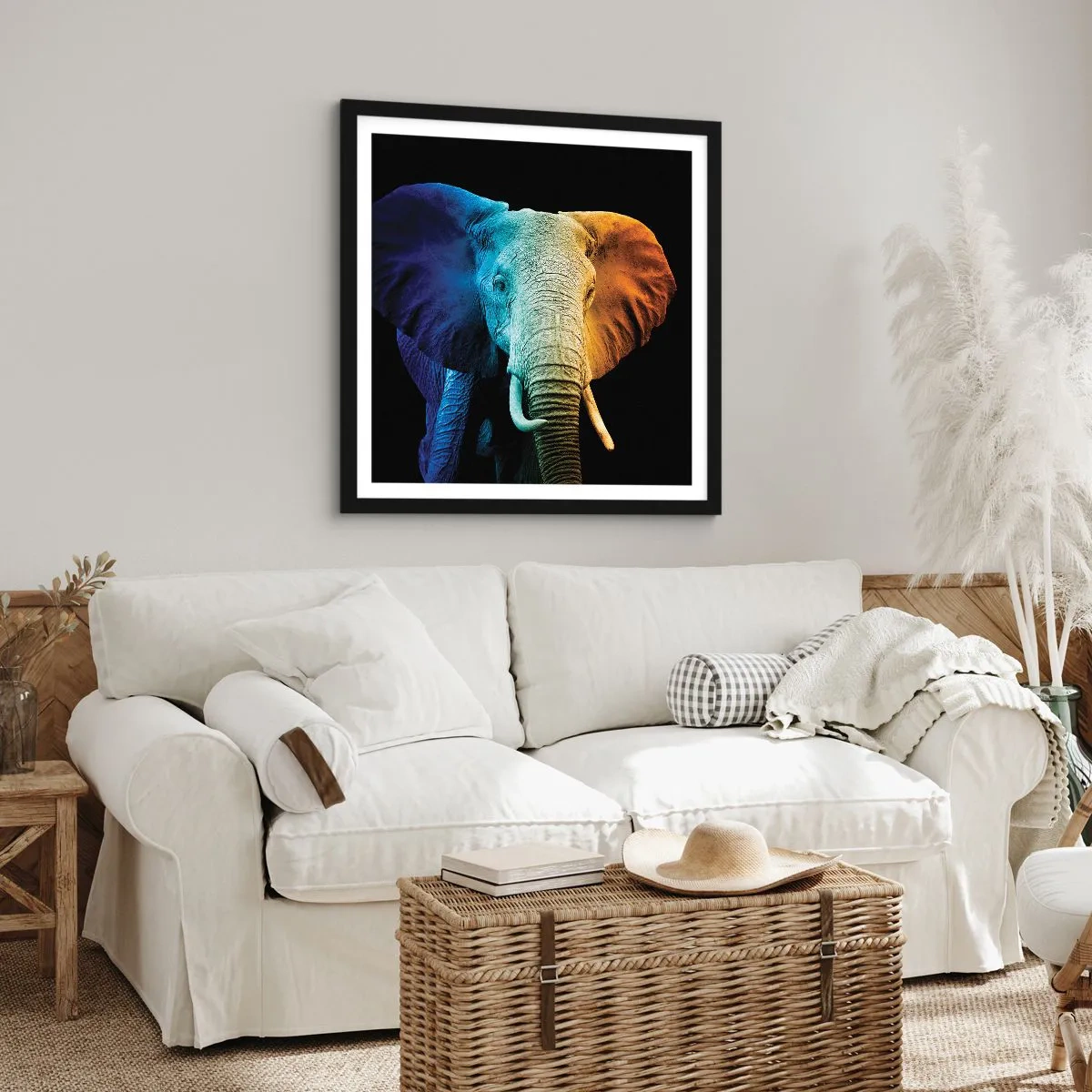 Plakát v černém rámu - Výstřední muž, ale ne podivín - 60x60 cm