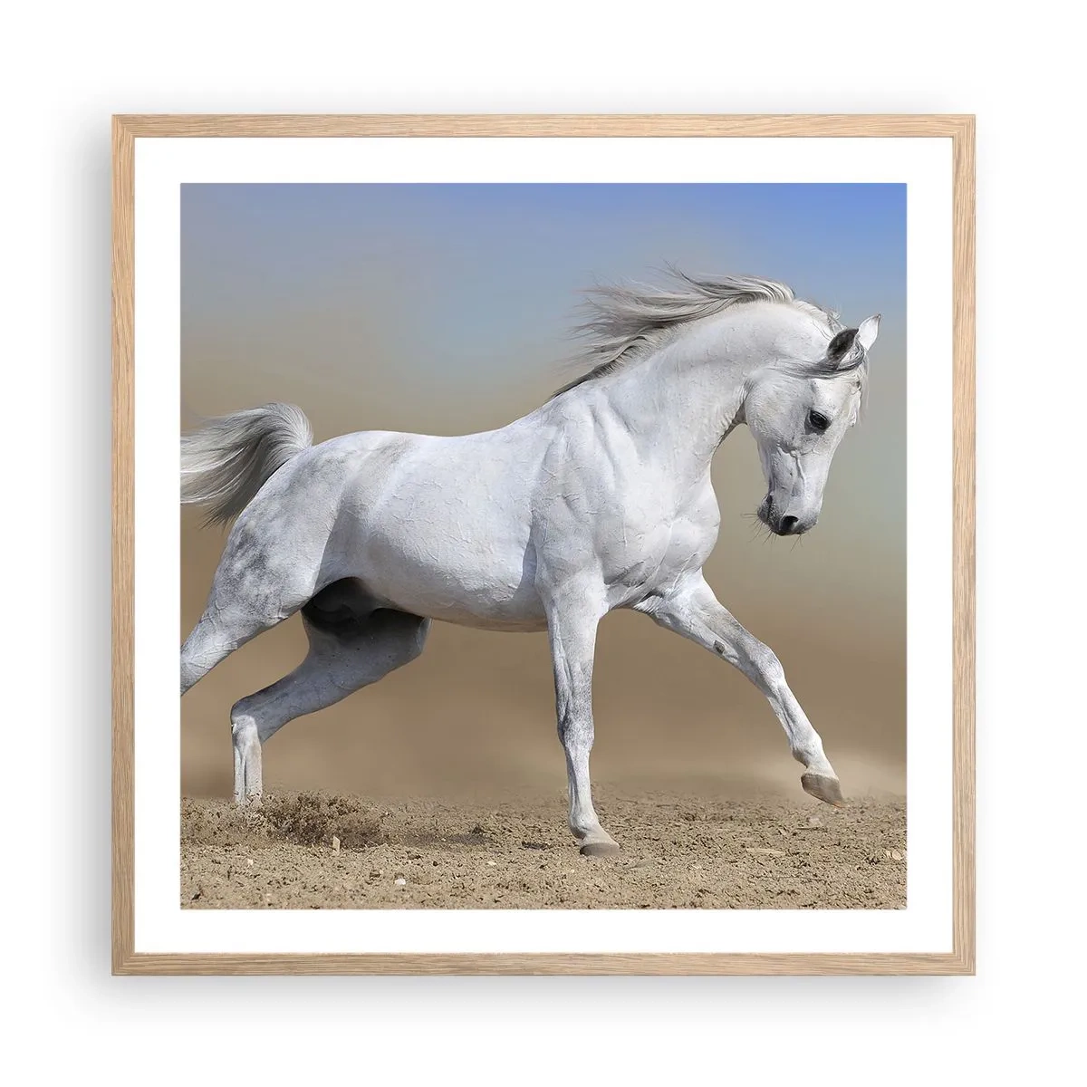 Plakát v rámu světlý dub - Nejkrásnější arabská pohádka - 60x60 cm