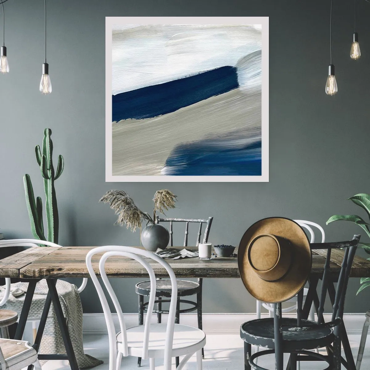 Plakát - Setkání s bílou - 40x40 cm