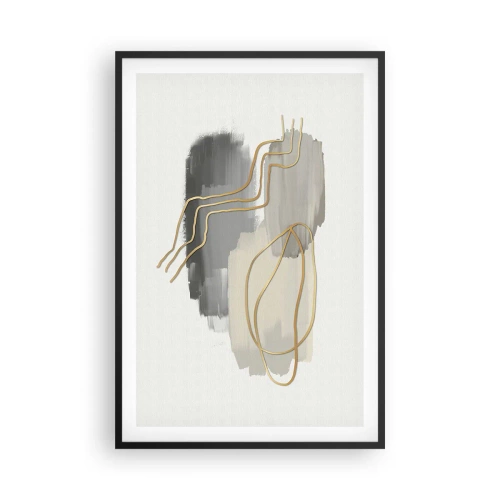 Plakát v černém rámu - Trvání a pohyb - 61x91 cm