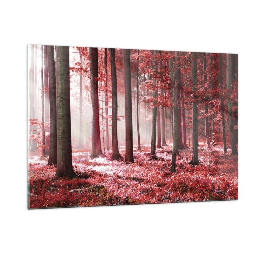 Obraz na skle - Červená je stejně krásná - 120x80 cm
